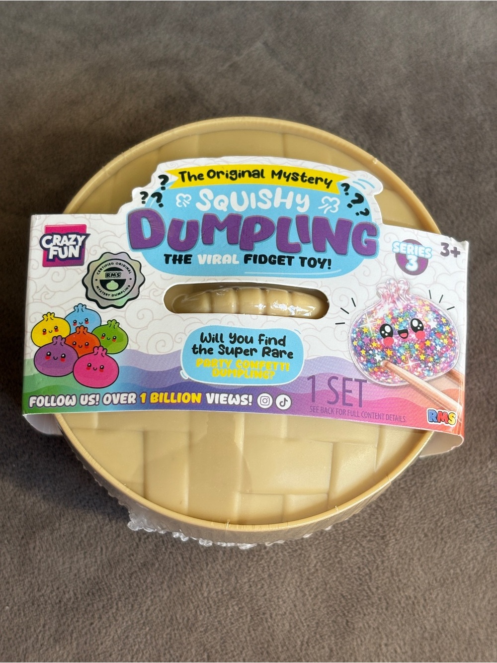 Crazy Fun Squishy Dumpling Series 3 NEW SEALED Glitter Mystery Viral
